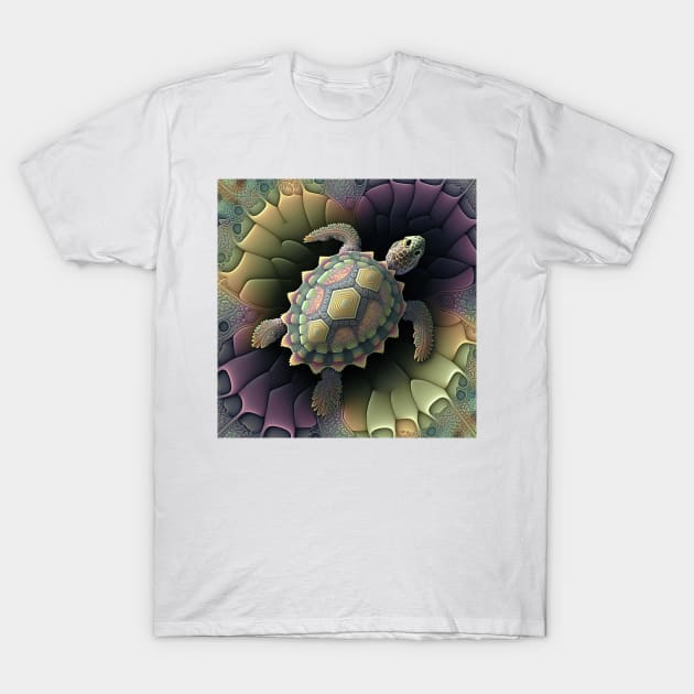 A Fractal Design in A Snowflake Motif T-Shirt by daniel4510